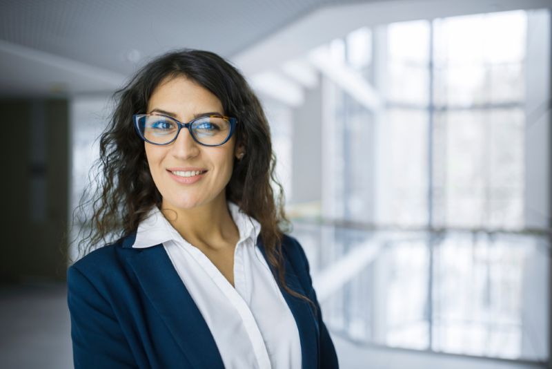 female insurance agent