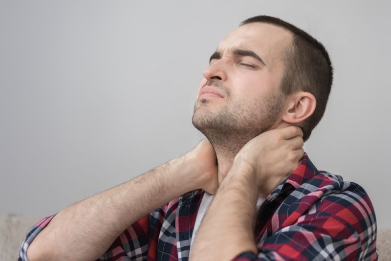 stressed out middle aged white man