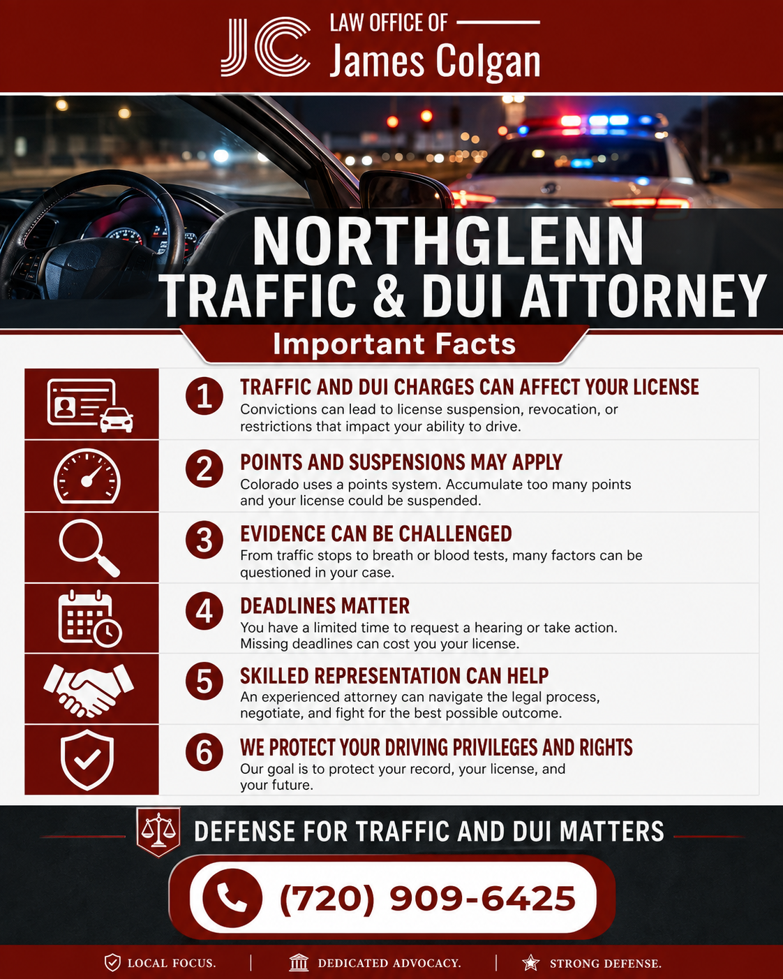 Traffic DUI Attorney Infographic